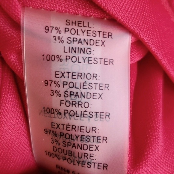 NWT Karl Lagerfeld Paris Womens Tie Sleeve Sheath Crepe Mini Red Dress Size 6 - Picture 8 of 8